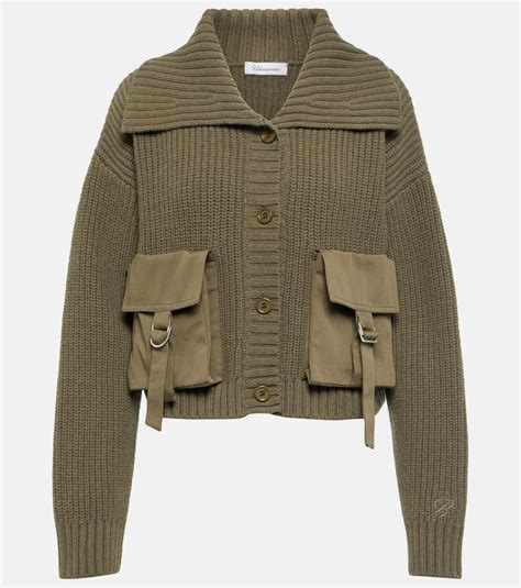 givenchy 2017 blumarine rib knit cardigan